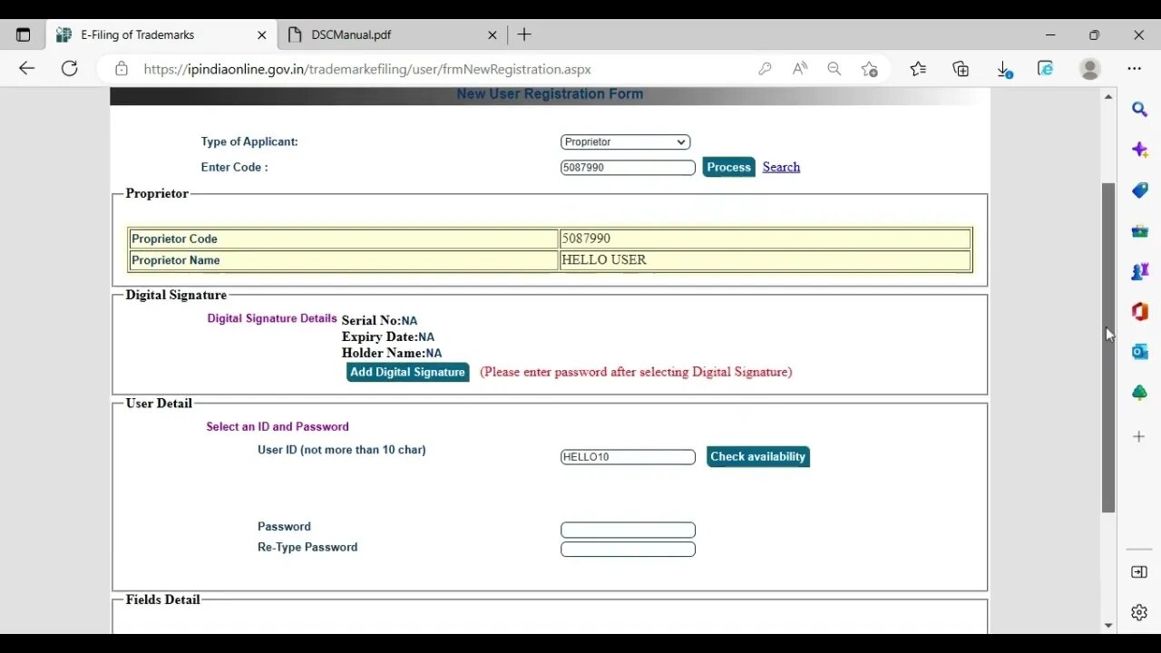 Apply for Trademark | Register Account for Trademark Application