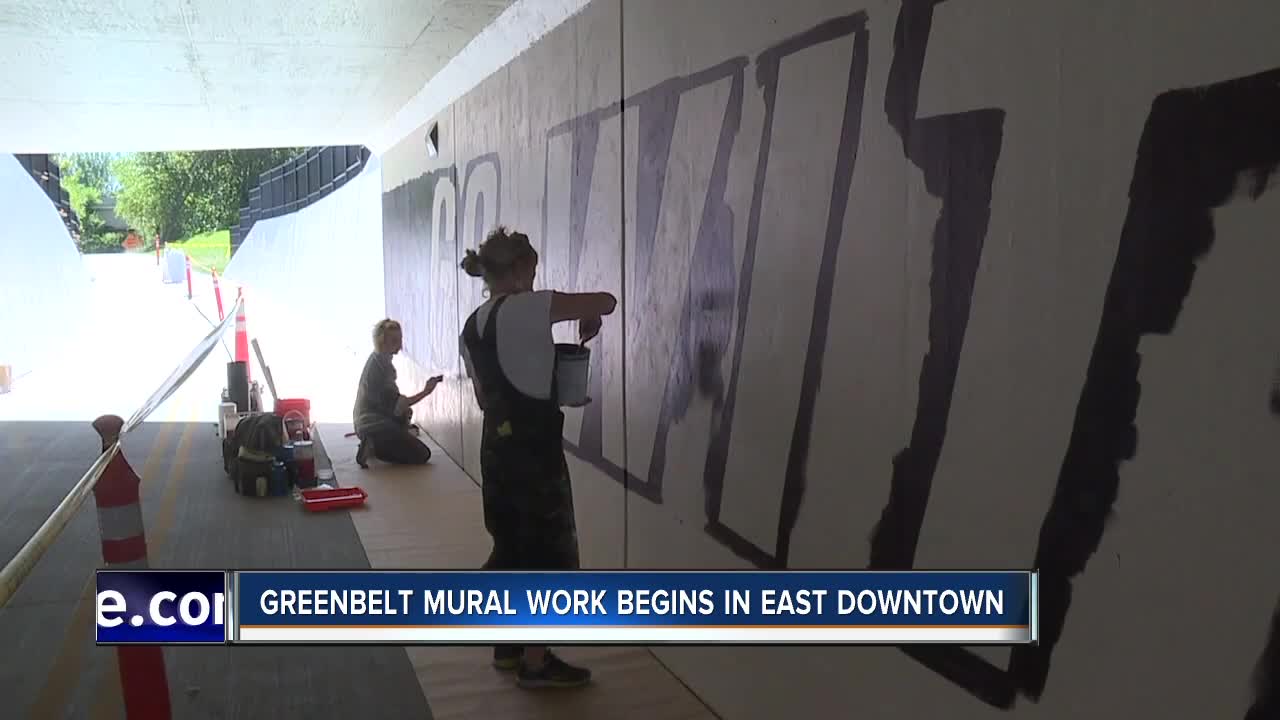 Road closures in place for Greenbelt mural painting