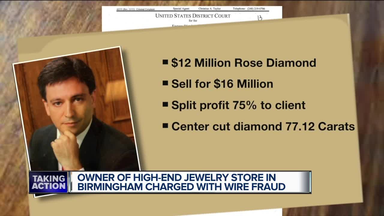 Owner of Joseph DuMouchelle Jewelry in Birmingham accused of wire fraud