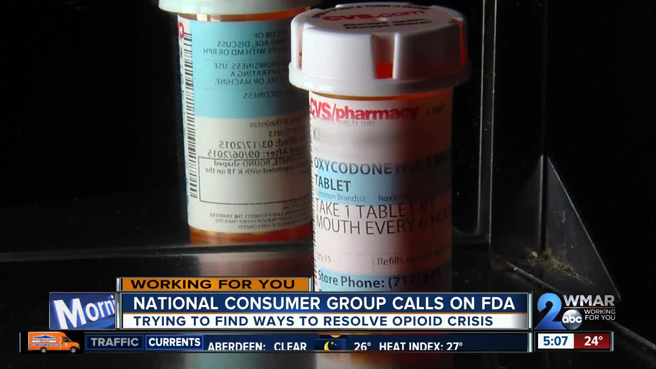 National consumer group calls on FDA to resolve opioid crisis