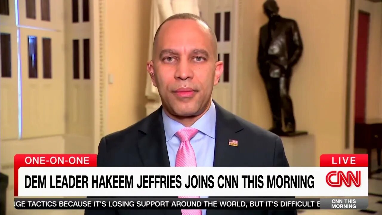 Democrat Hakeem Jeffries Calls Republicans "Pro-Putin Caucus" For Demanding Border Security