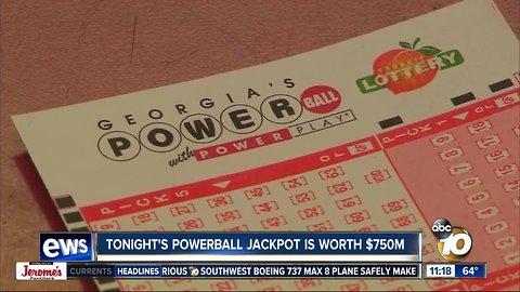 Powerball jackpot grows past $700 million