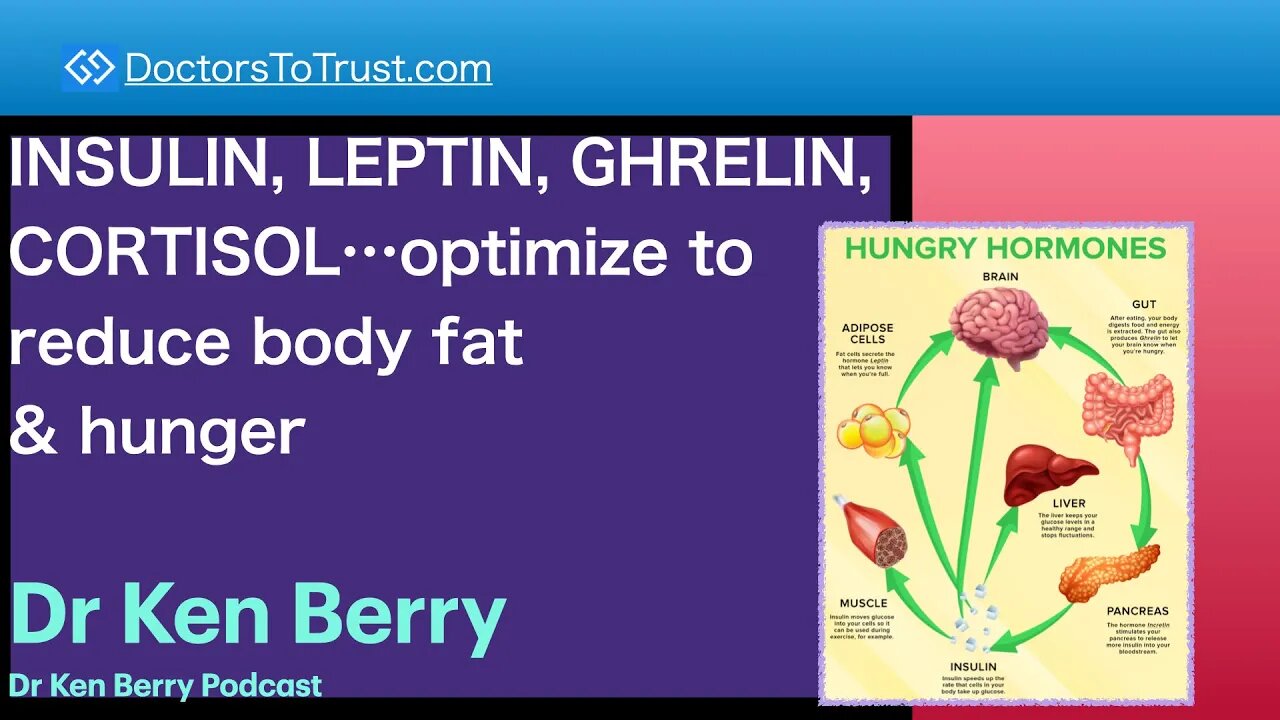 KEN BERRY | CLASSIC: INSULIN, LEPTIN, GHRELIN, CORTISOL…optimize to reduce body fat & hunger