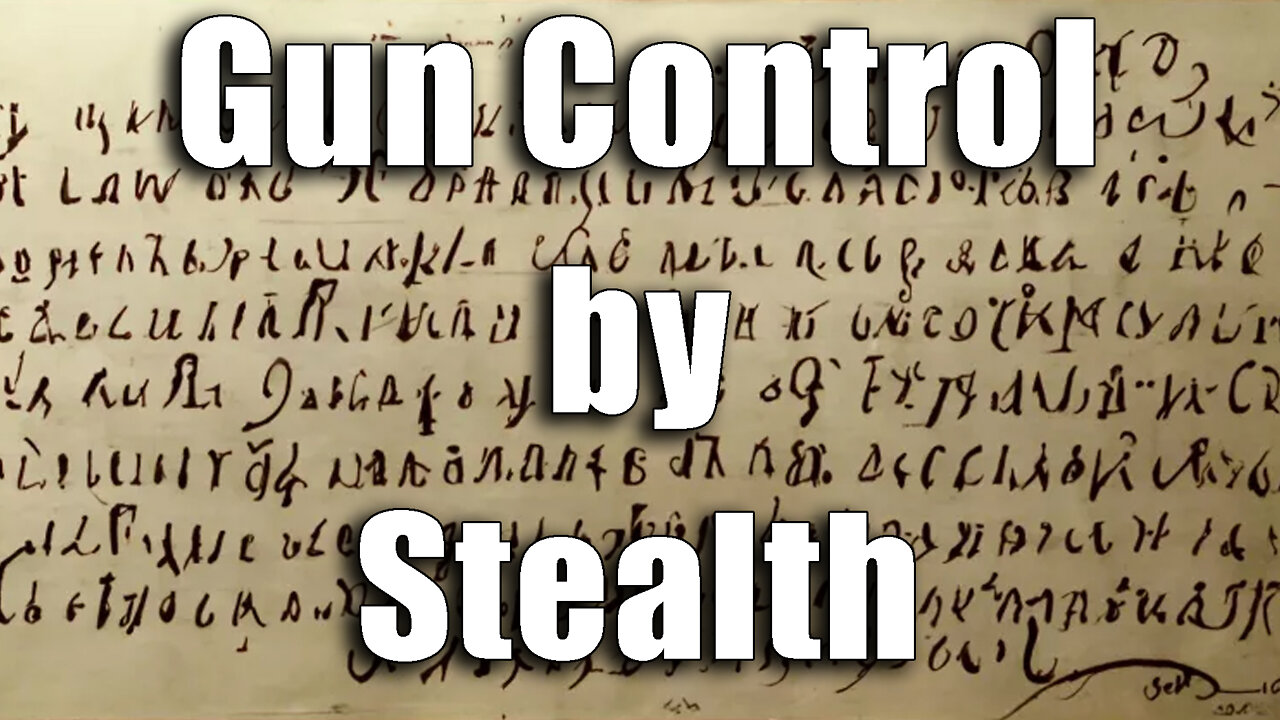 Stealth Gun Control Bill No One is Talking About