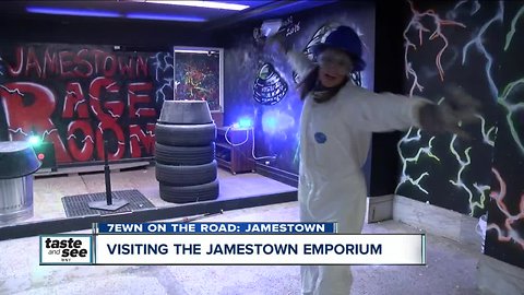 Rage room & indoor cave at the Jamestown Emporium