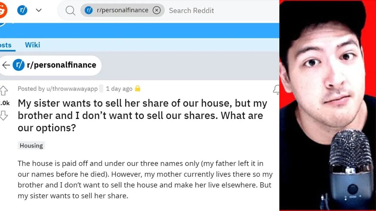 MY SISTER WANTS TO SELL HER SHARE OF THE HOUSE