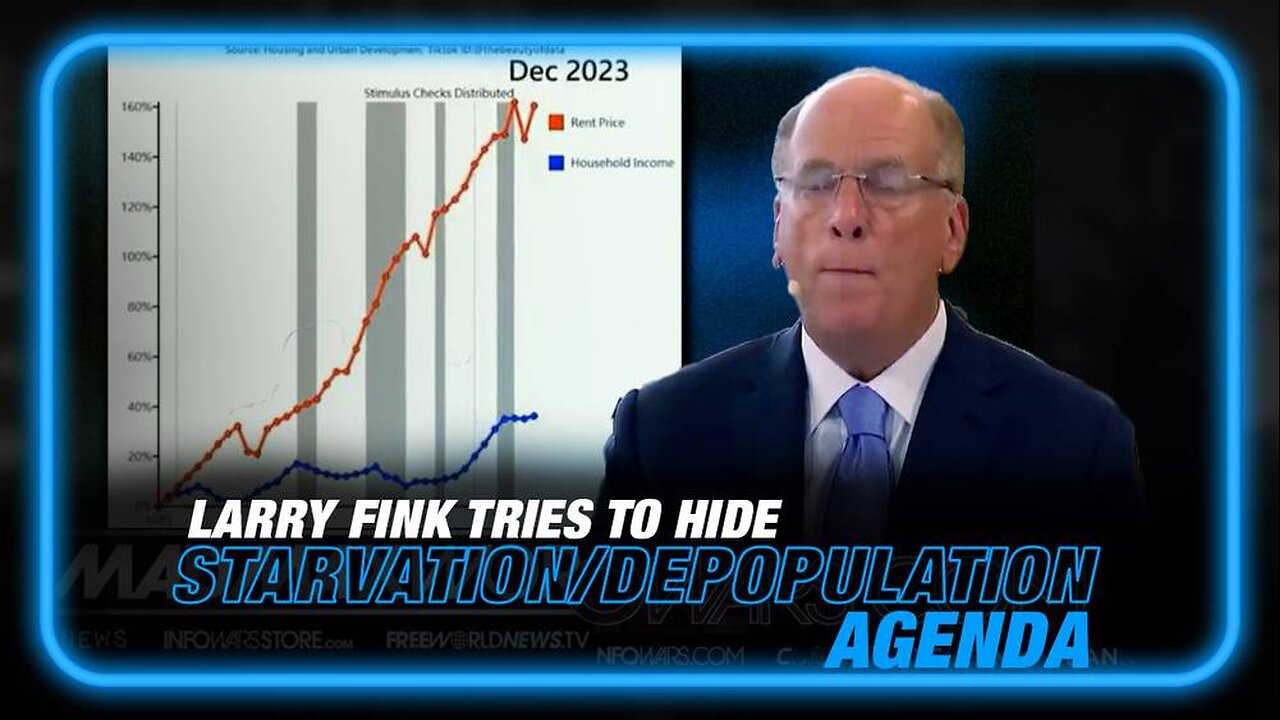 BlackRock CEO Desperately Tries to Hide His Real Agenda of Mass Starvation/Depopulation