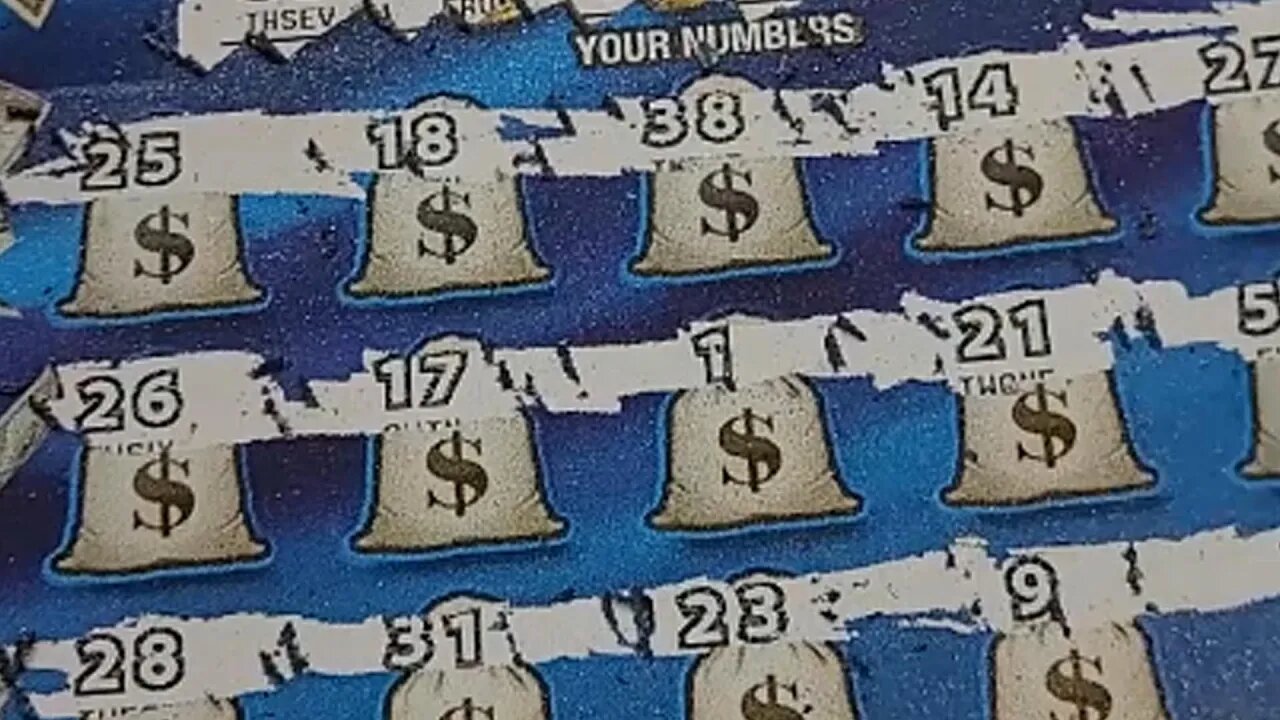 Winning Scratch Off Lottery Ticket Bluegrass Blowout from Kentucky!