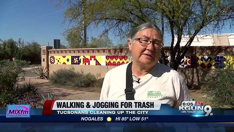 "Ploggers" cleaning up Tucson streets