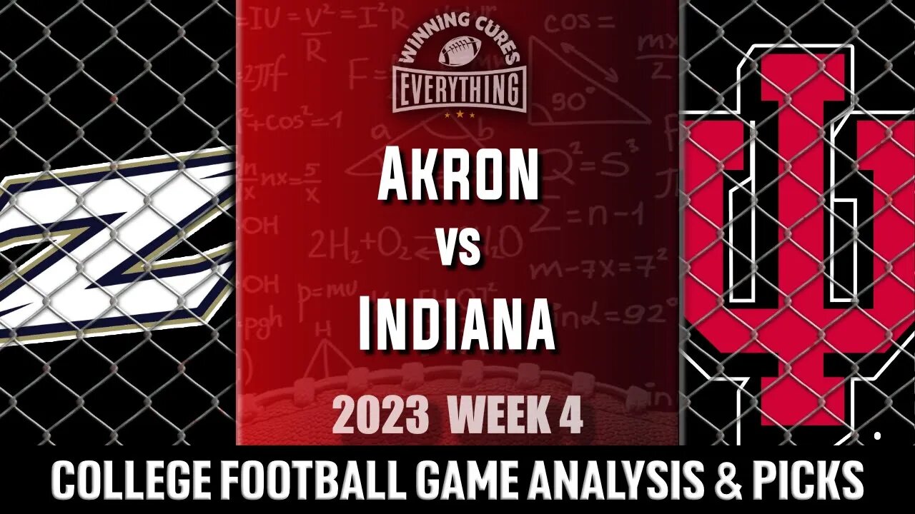 Akron vs Indiana Picks & Prediction Against the Spread 2023 College Football Analysis