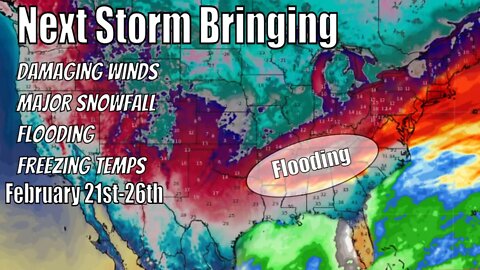 Upcoming Arctic Blast, Flooding, Major Snowfall & Damaging winds - The WeatherMan Plus