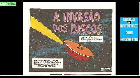 A Invasão Dos Discos Com A Mônica, Cebolinha E A Turma Toda