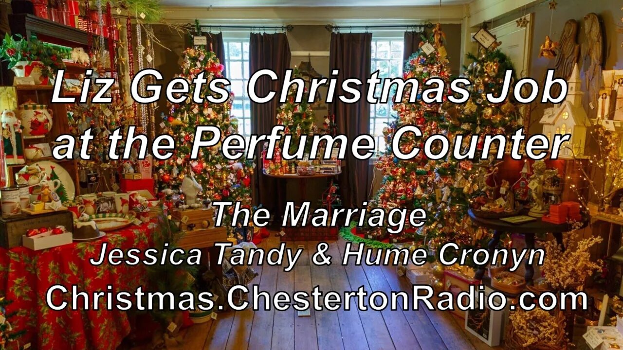 Liz Gets Christmas Job at the Perfume Counter - The Marriage - Jessica Tandy & Hume Cronyn