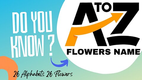 A to Z Flowers Name 🌺 #atoz #flowers