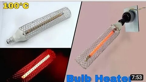 How To Make Bulb Room Heater -- 500W Room Heater