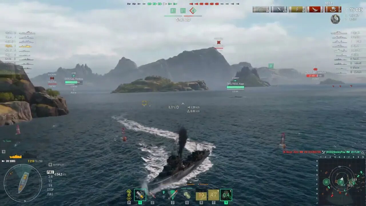 World of Warships Sims