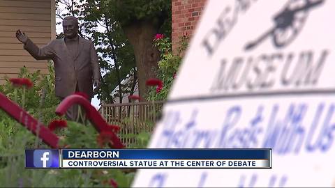 Controversial statue at center of debate in Dearborn