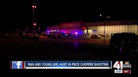 1 child, 1 adult shot at KCMO Price Chopper