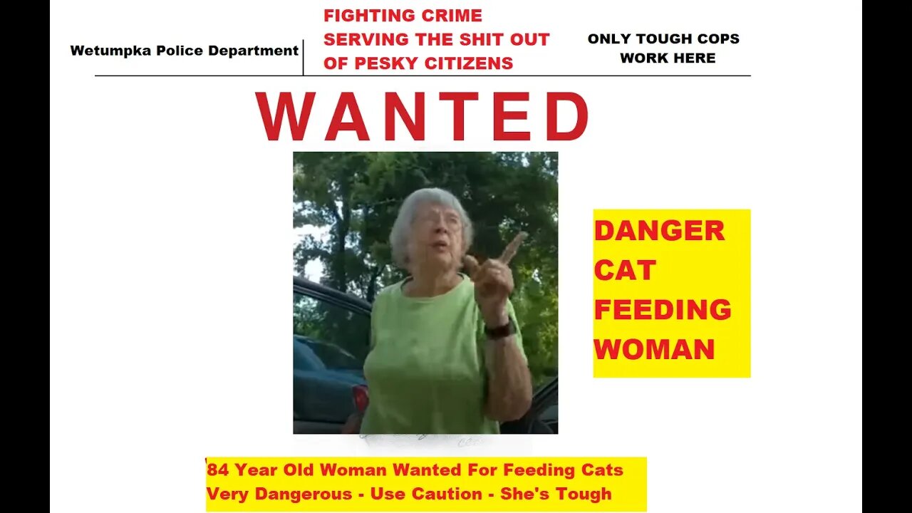 Wetumpka Police Tough Tattoo Cops Arrest 84 Year Old Woman - Earning The Hate