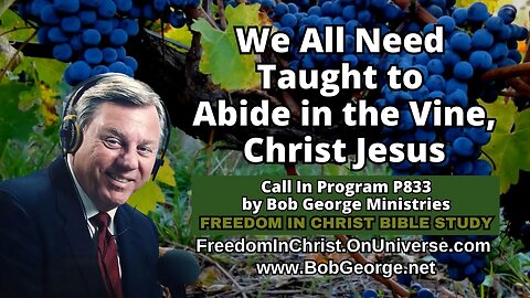 We All Need Taught to Abide in the Vine, Christ Jesus by BobGeorge.net | FreedomInChristBibleStudy