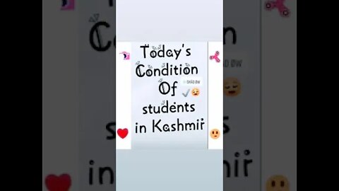 condition of Kashmiri students