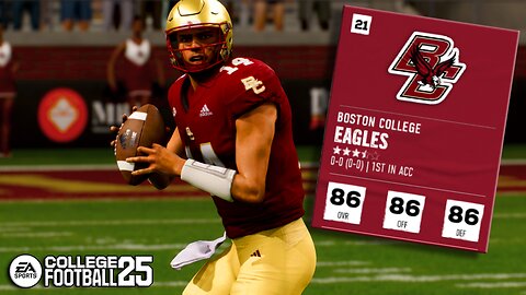 Boston College is Ranked Number 21 in Preseason of Year 2!