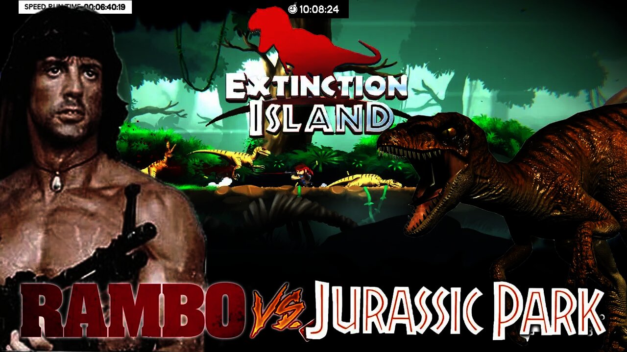 Extinction Island Rambo vs Jurassic Park