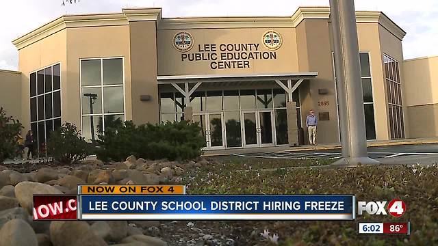 Lee County School District hiring freeze