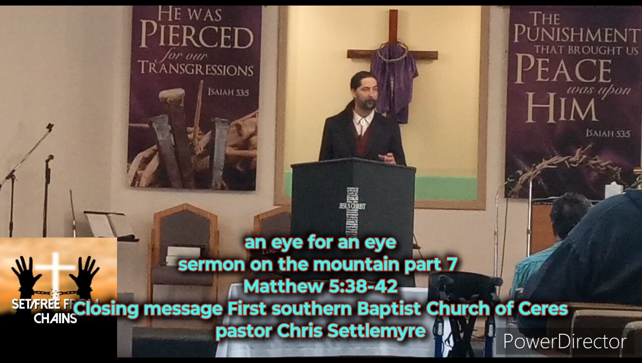 an eye for an eye sermon on the mountain part 7 Matthew 5:38-42 Closing message