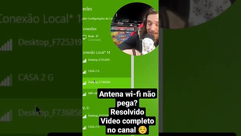 Antena wi-fi não pega/Resolvido