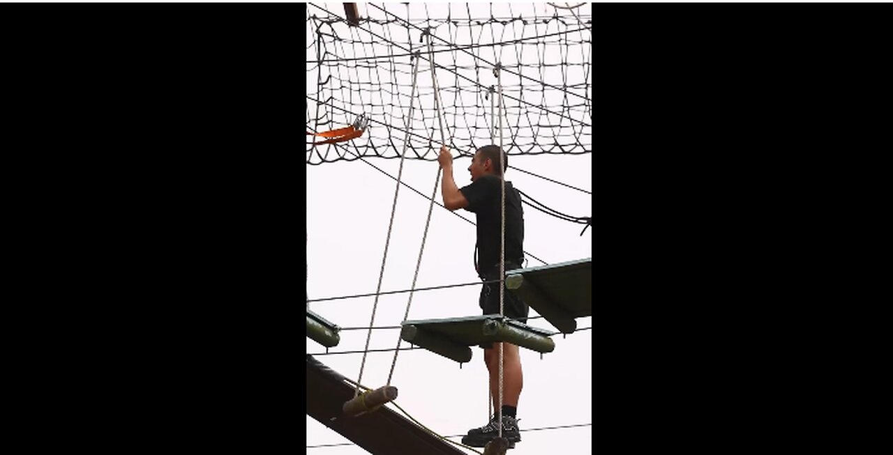 Vertical B-Roll: Sunburst Youth Academy Class 32 tackles high ropes course