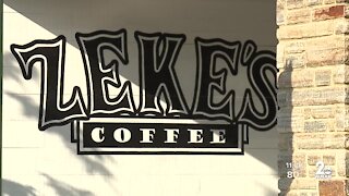 Fire at Zeke's Coffee