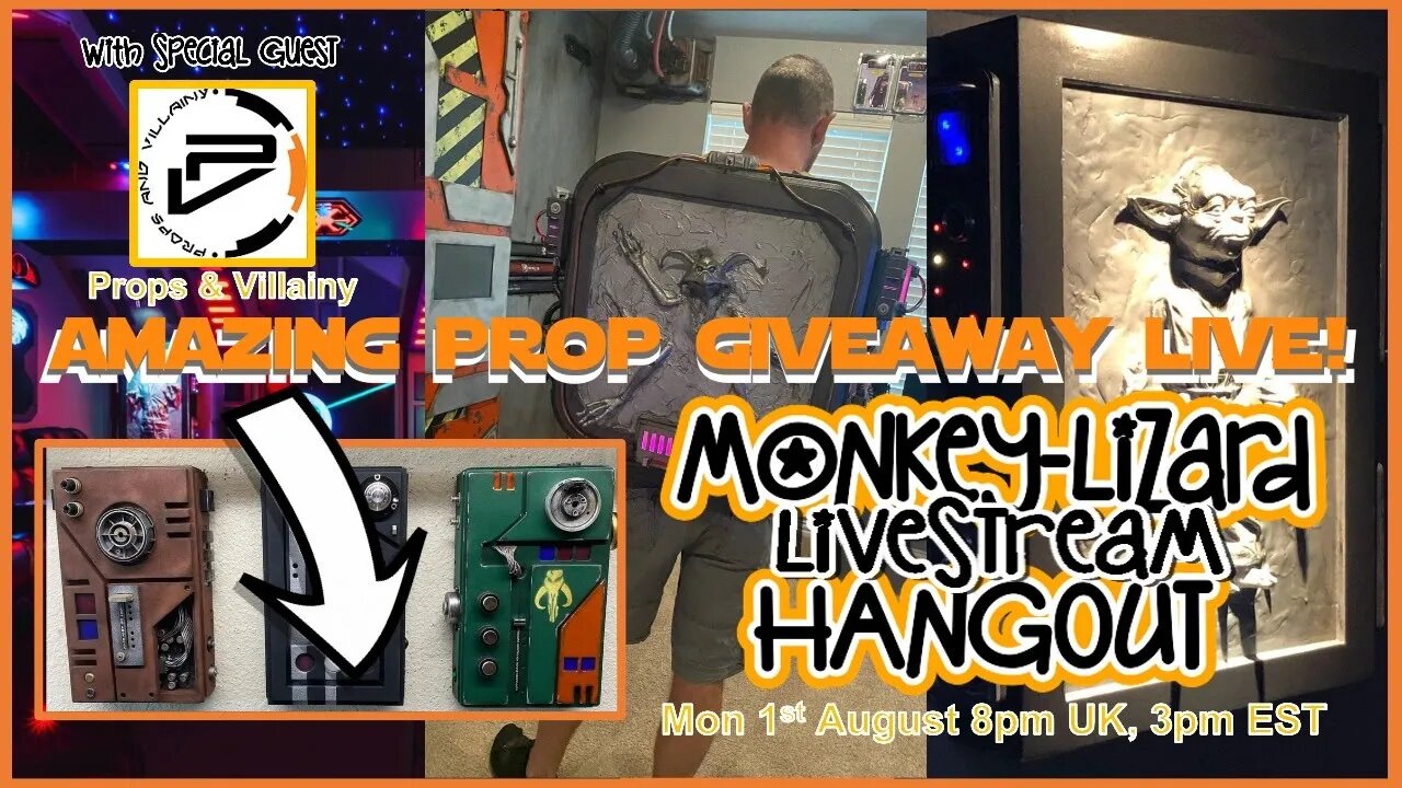 MoNKeY-LiZaRD HANGOUT LIVESTREAM Episode 57 with Props & Villainy