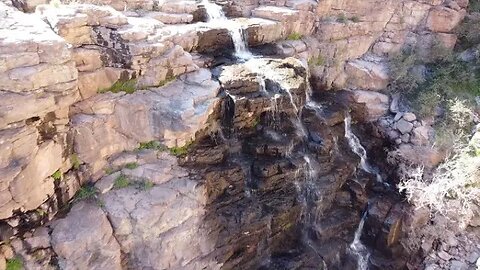 Crazy Waterfall in the Desert