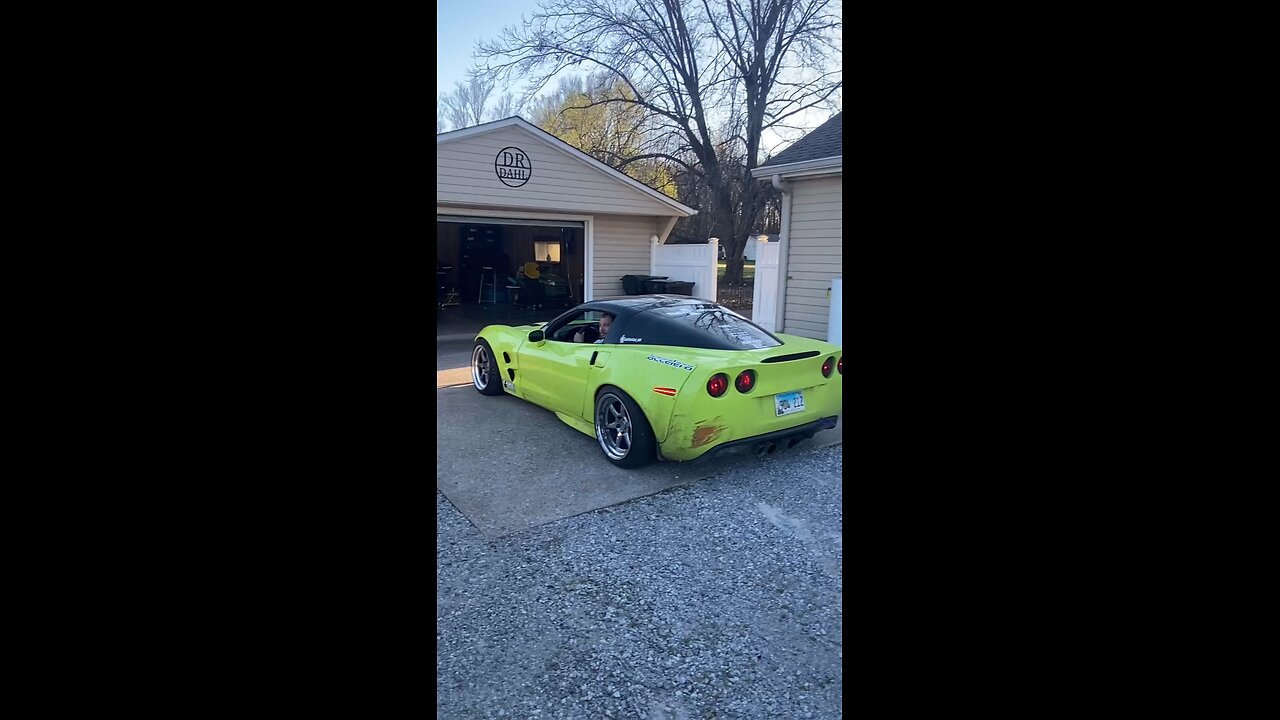 Incredible exhaust system on Corvette