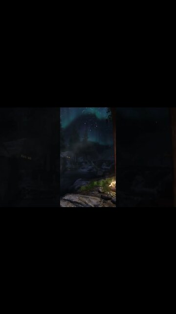 Fall Asleep Fast | Skyrim Camping Overnight | Frost River Sawmill | ASMR Nature Sounds! | Shorts 05