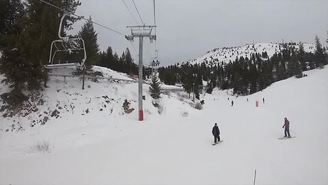 Bogus Basin opens their new high speed quad the Morning Star Express