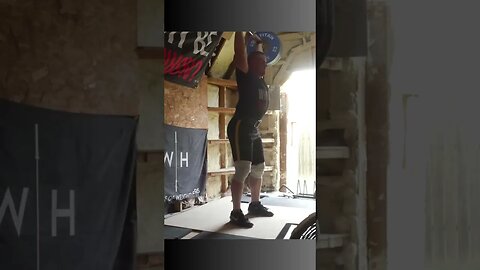 130 kg / 287 lb - Power clean + Jerk 1+3