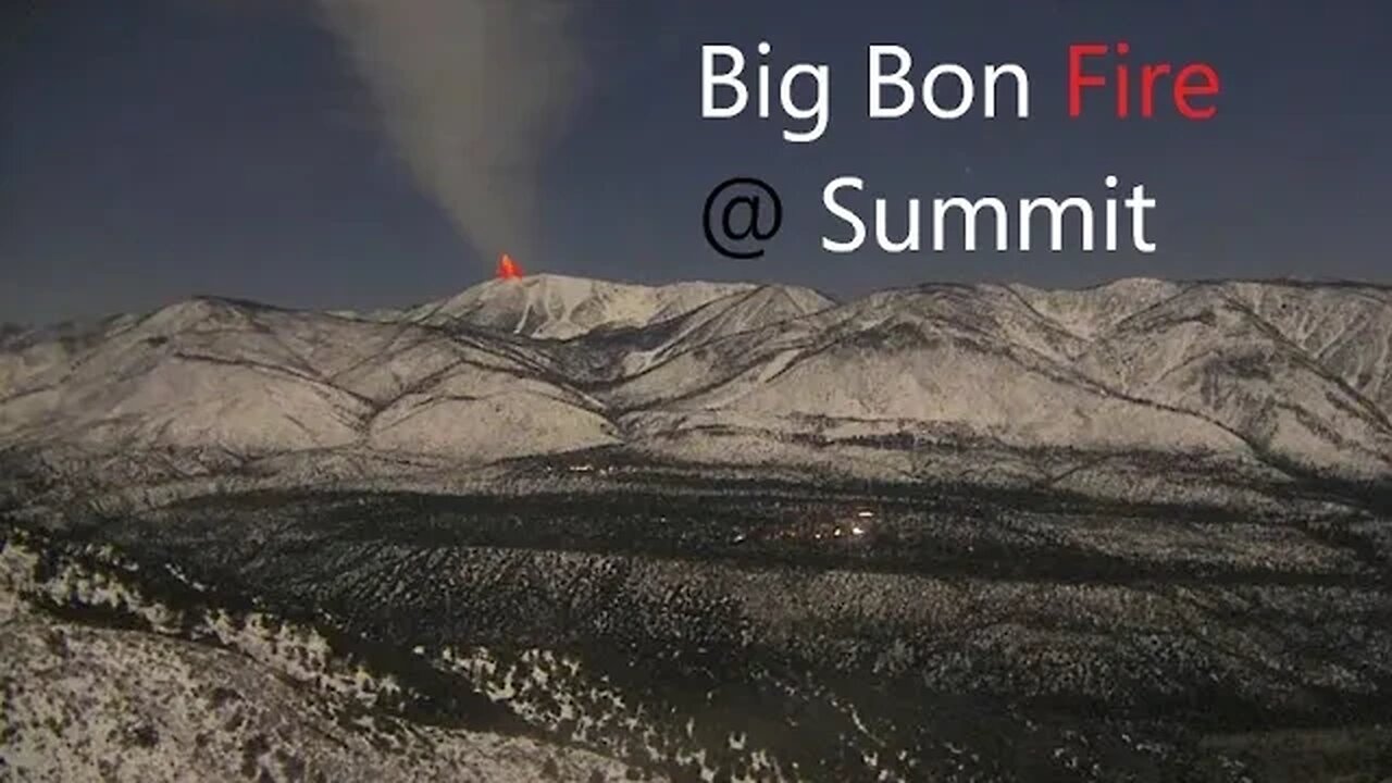 CRAZY Bon Fire at SNOW Summit Big BEAR