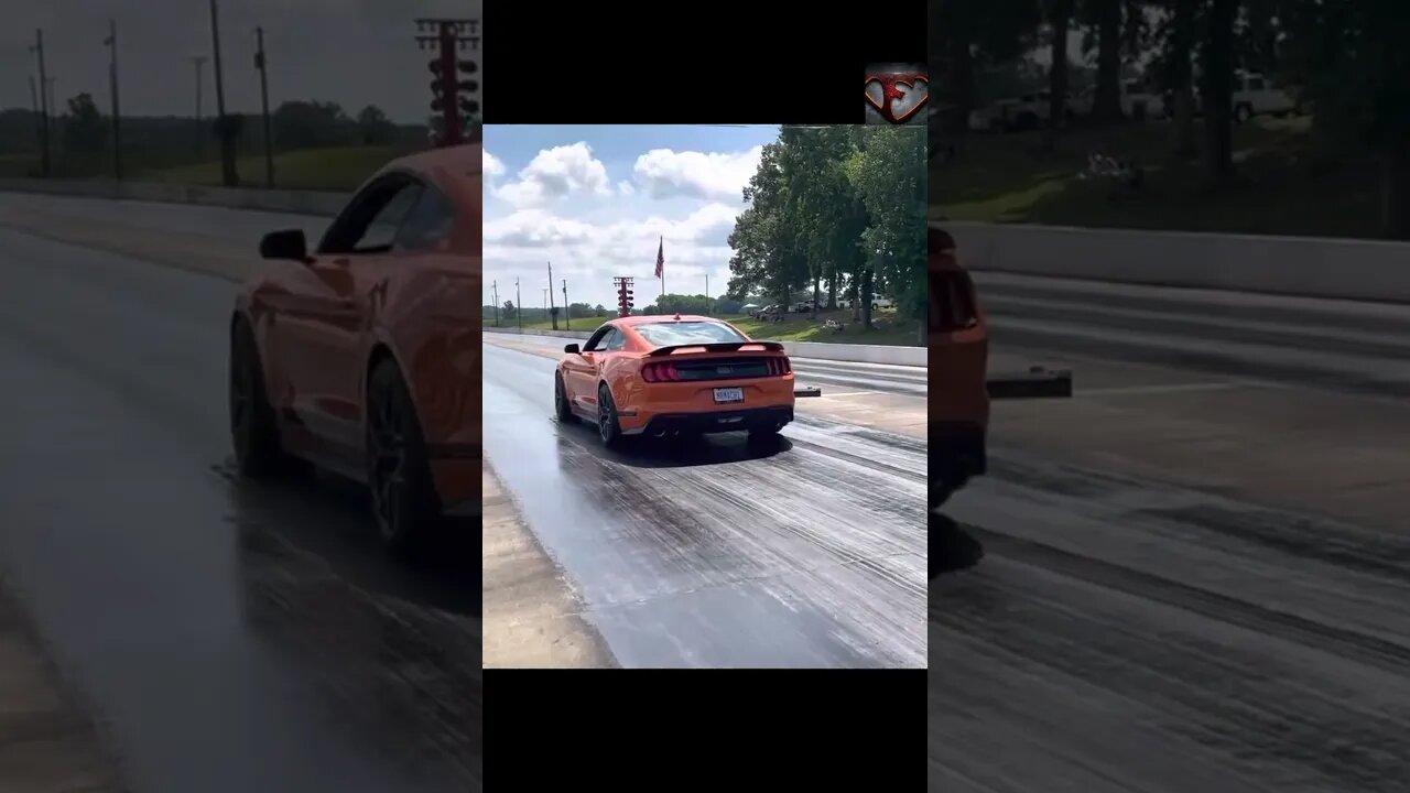 2021 Ford Mustang Mach 1 Drag Race #shorts #sound #dragrace