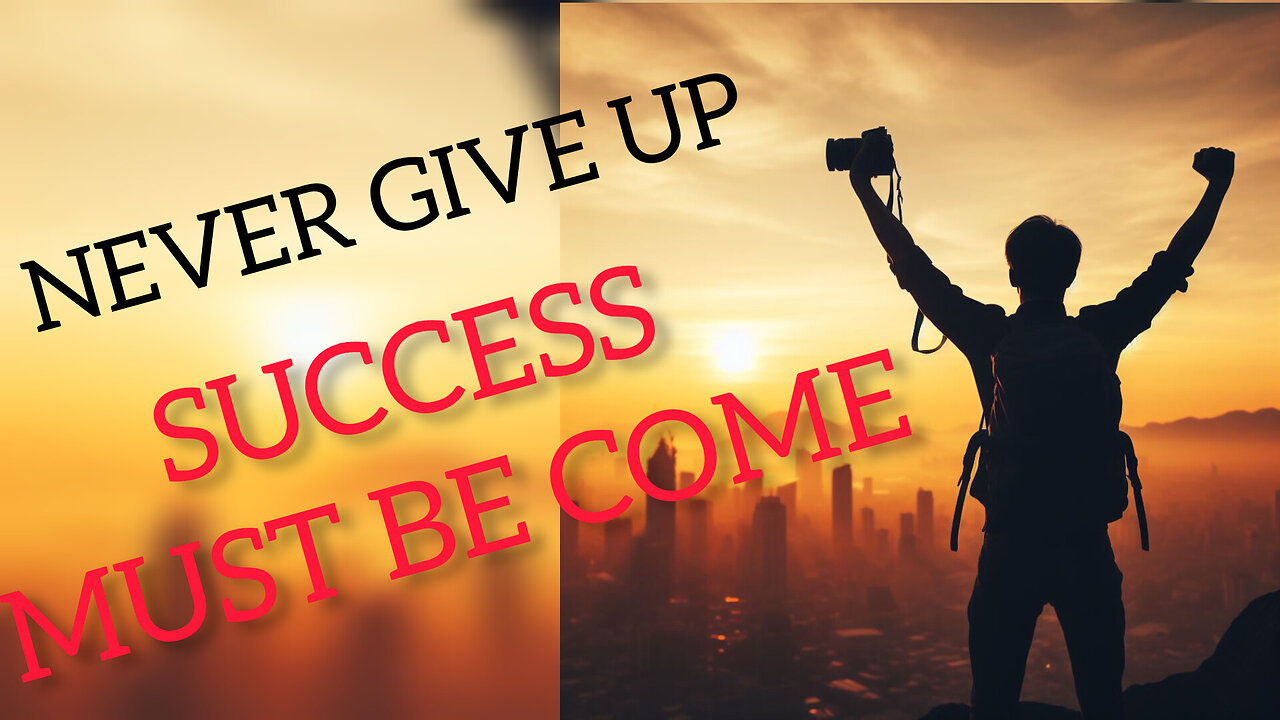 Never give up 🔥 Success must be come 💪