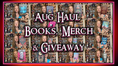 BOOKS & MERCH HAUL + *Book Giveaway* ~ Vampires, Halloween Spooky, Horror, Manga, Wicca, Mixed Media