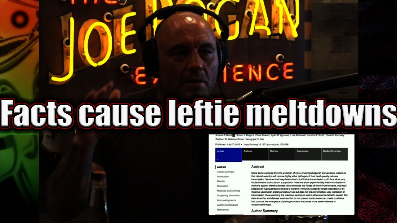 ODYSEE EXCLUSIVE: Joe Rogan enrages the leftwaffen by telling the truth again