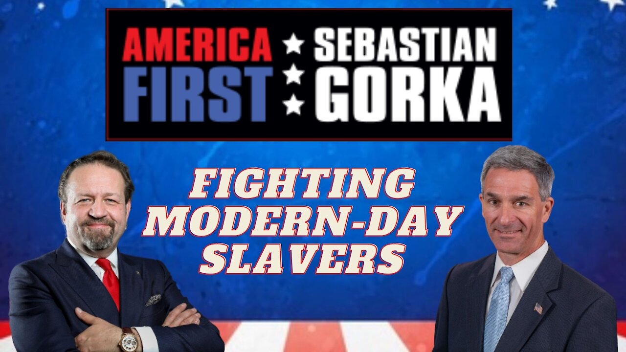 Fighting modern-day slavers. Ken Cuccinelli with Sebastian Gorka on AMERICA First