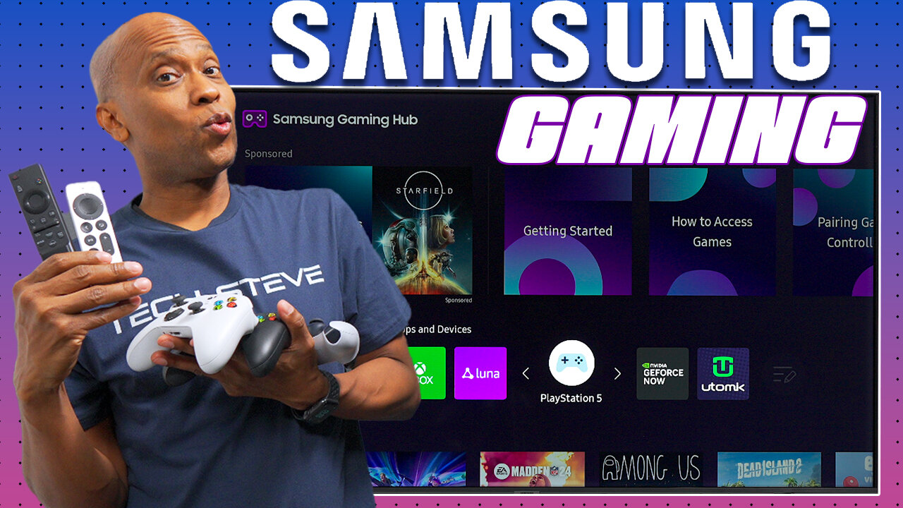 Samsung CU7000 Gaming on PS5, XBOX & Apple Arcade