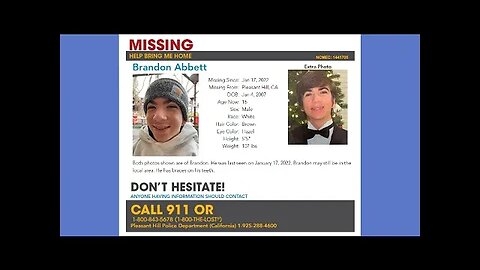 #Missing #Anniversary | Brandon Abbett | 01/17/22