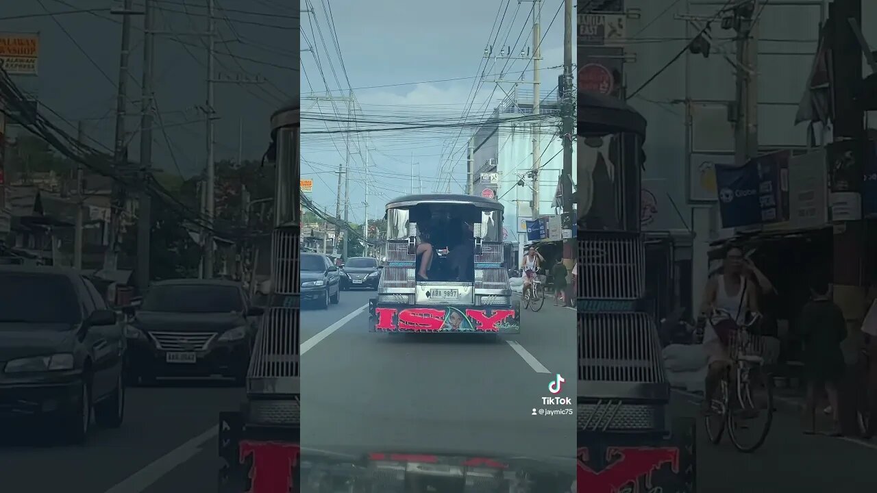 Jeepney in Filipino Traffic #shorts #travel #philippines