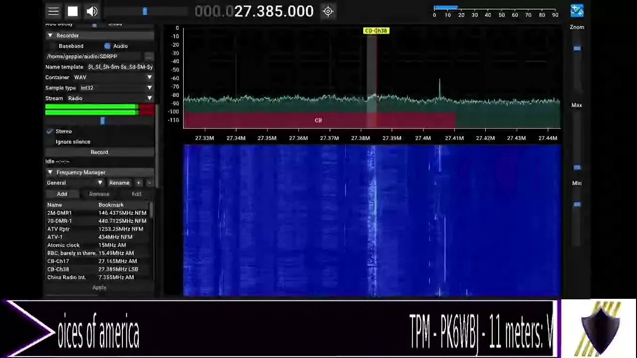 TPM - PK6WBJ - 11 meters: Voices of america