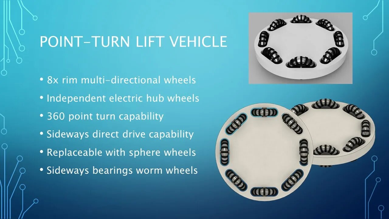 Point-turn lift vehicle