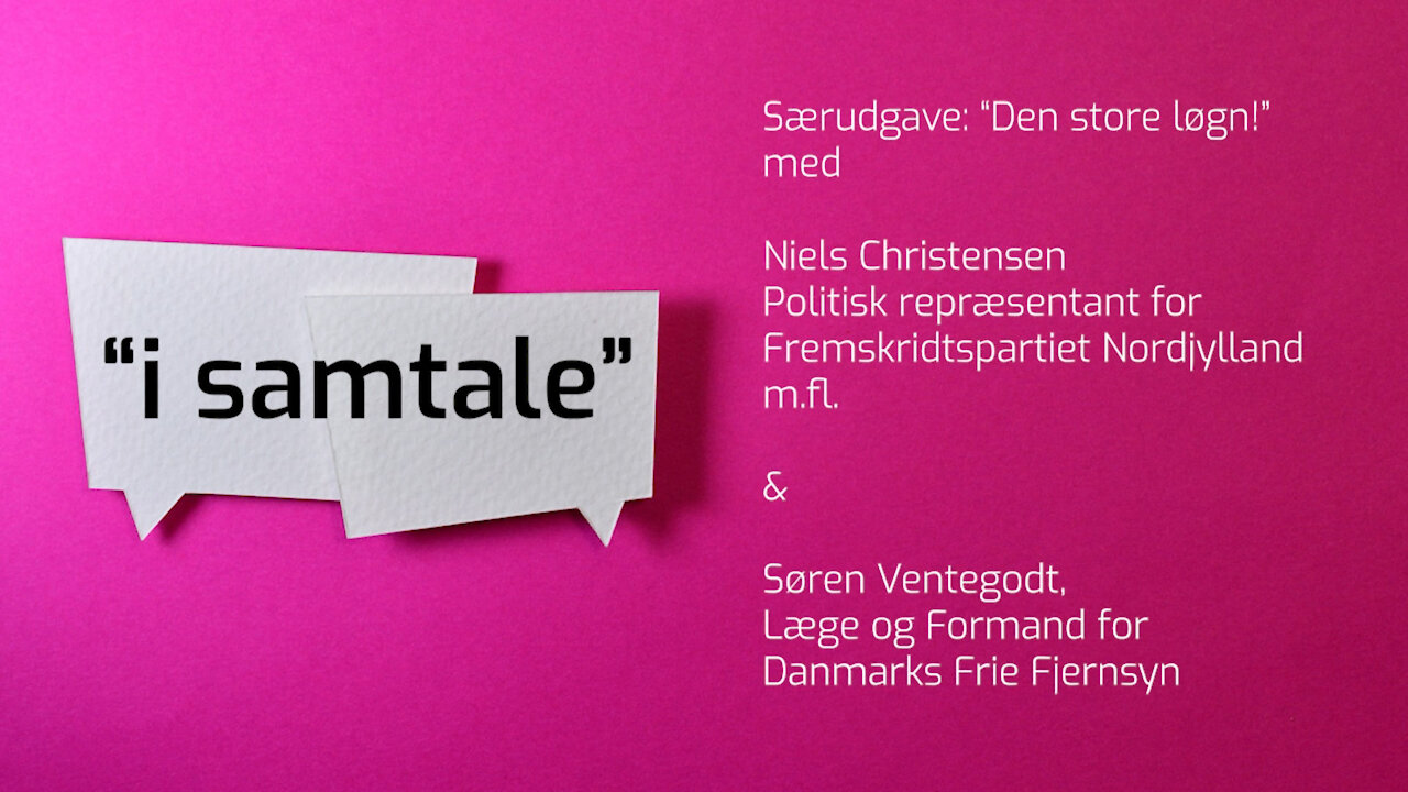 I samtale. Episode 19: "Den store løgn" om minkskandalen. Særudgave.